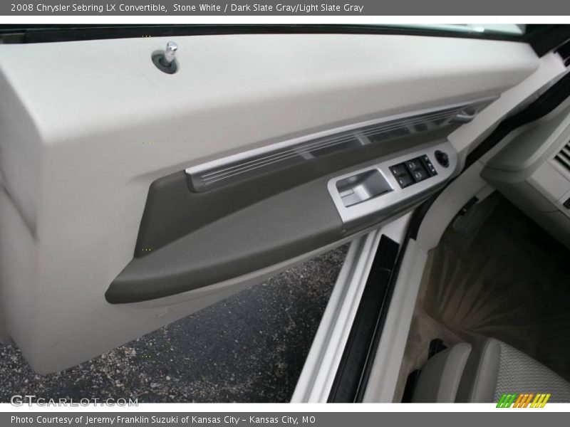 Stone White / Dark Slate Gray/Light Slate Gray 2008 Chrysler Sebring LX Convertible