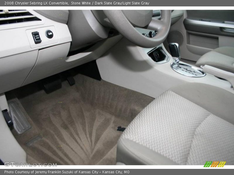 Stone White / Dark Slate Gray/Light Slate Gray 2008 Chrysler Sebring LX Convertible