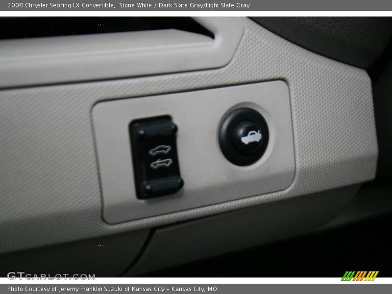 Stone White / Dark Slate Gray/Light Slate Gray 2008 Chrysler Sebring LX Convertible