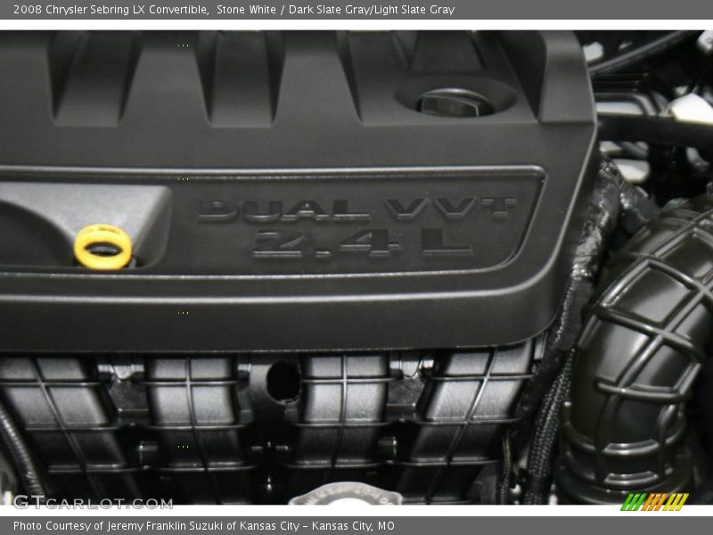 Stone White / Dark Slate Gray/Light Slate Gray 2008 Chrysler Sebring LX Convertible
