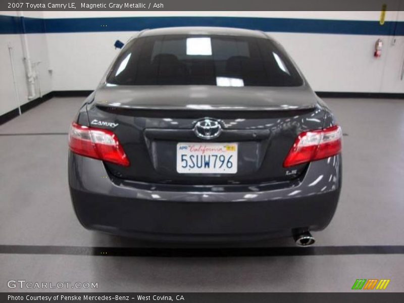 Magnetic Gray Metallic / Ash 2007 Toyota Camry LE