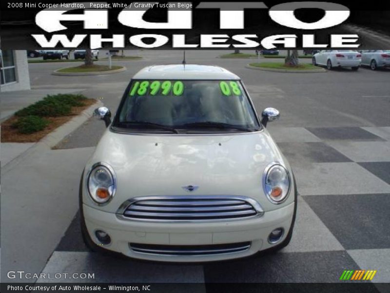 Pepper White / Gravity Tuscan Beige 2008 Mini Cooper Hardtop