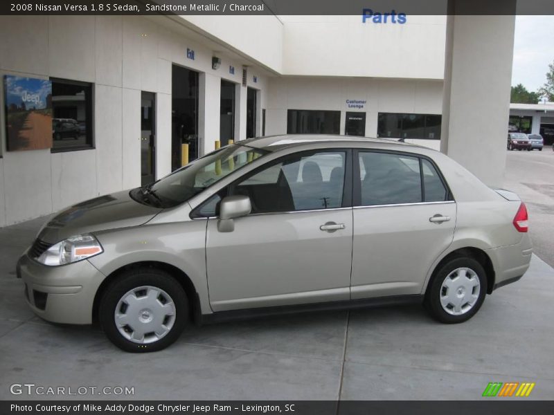 Sandstone Metallic / Charcoal 2008 Nissan Versa 1.8 S Sedan