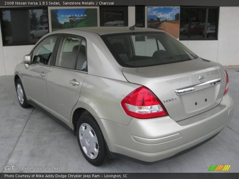 Sandstone Metallic / Charcoal 2008 Nissan Versa 1.8 S Sedan