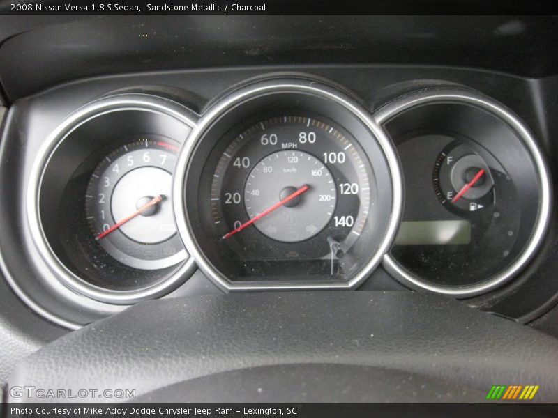 Sandstone Metallic / Charcoal 2008 Nissan Versa 1.8 S Sedan