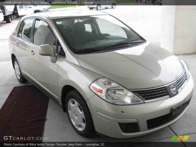 Sandstone Metallic / Charcoal 2008 Nissan Versa 1.8 S Sedan