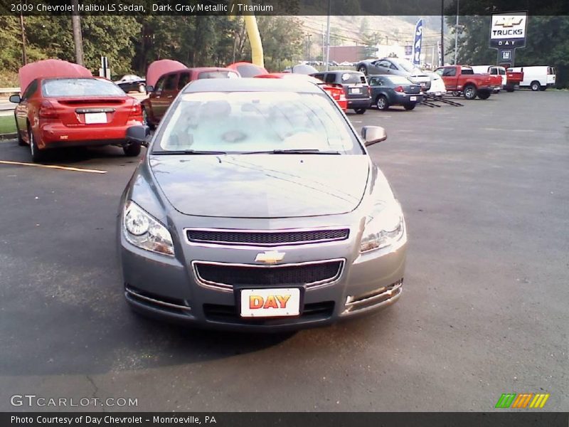Dark Gray Metallic / Titanium 2009 Chevrolet Malibu LS Sedan