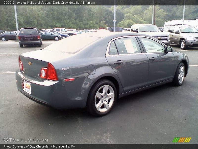 Dark Gray Metallic / Titanium 2009 Chevrolet Malibu LS Sedan