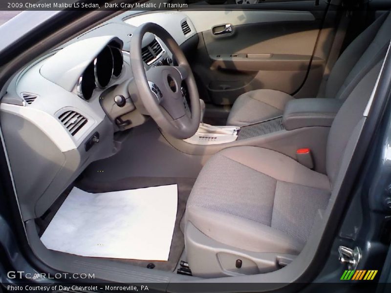 Dark Gray Metallic / Titanium 2009 Chevrolet Malibu LS Sedan