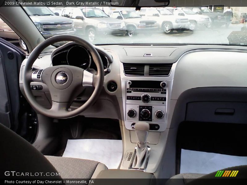 Dark Gray Metallic / Titanium 2009 Chevrolet Malibu LS Sedan