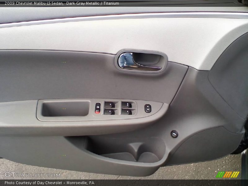 Dark Gray Metallic / Titanium 2009 Chevrolet Malibu LS Sedan