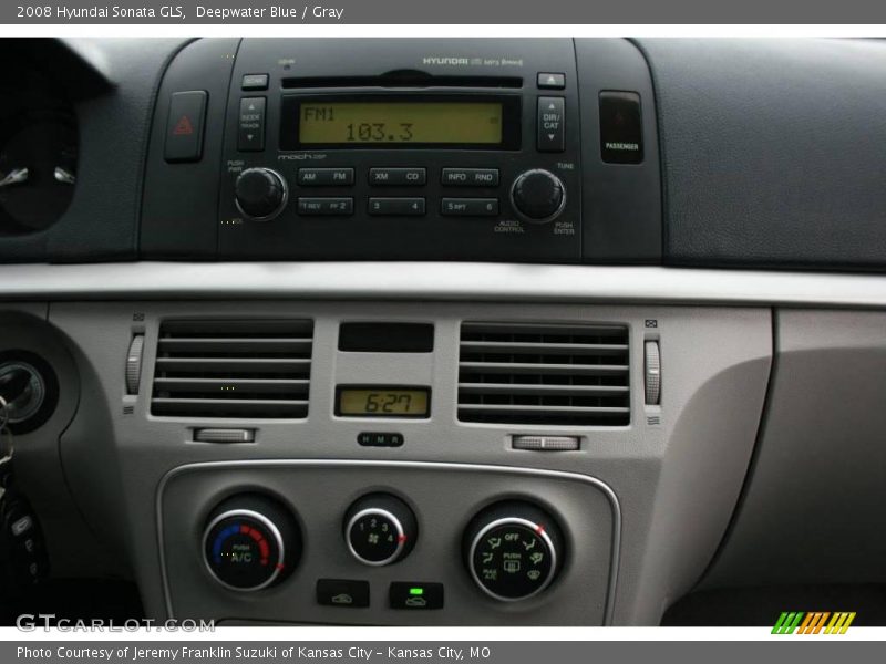 Deepwater Blue / Gray 2008 Hyundai Sonata GLS