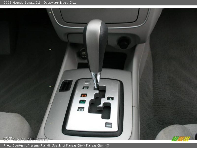 Deepwater Blue / Gray 2008 Hyundai Sonata GLS