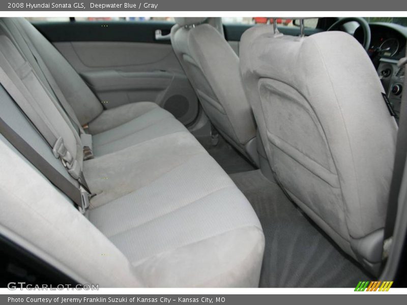 Deepwater Blue / Gray 2008 Hyundai Sonata GLS