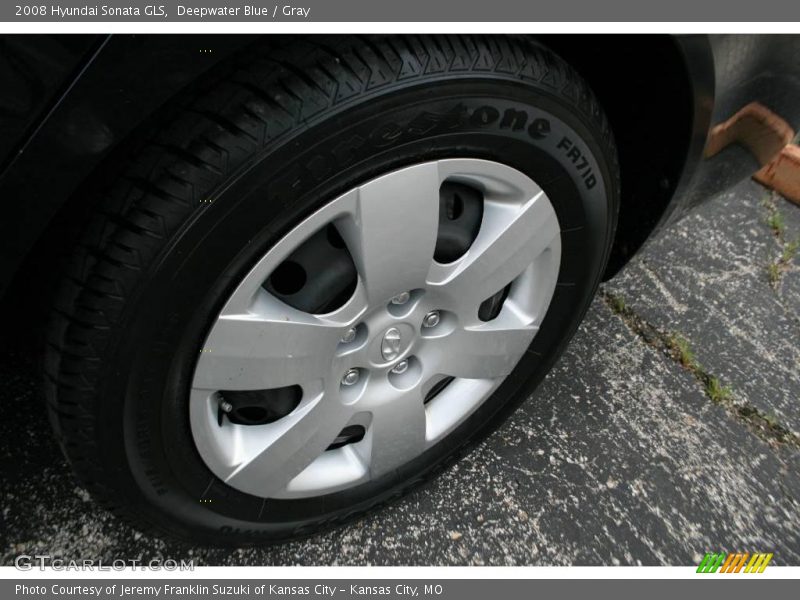 Deepwater Blue / Gray 2008 Hyundai Sonata GLS