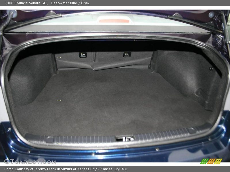 Deepwater Blue / Gray 2008 Hyundai Sonata GLS