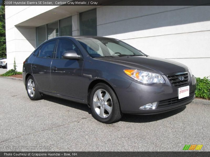 Carbon Gray Metallic / Gray 2008 Hyundai Elantra SE Sedan
