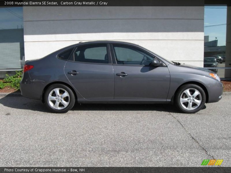 Carbon Gray Metallic / Gray 2008 Hyundai Elantra SE Sedan