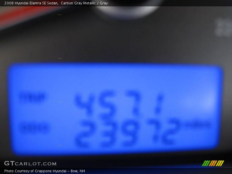 Carbon Gray Metallic / Gray 2008 Hyundai Elantra SE Sedan