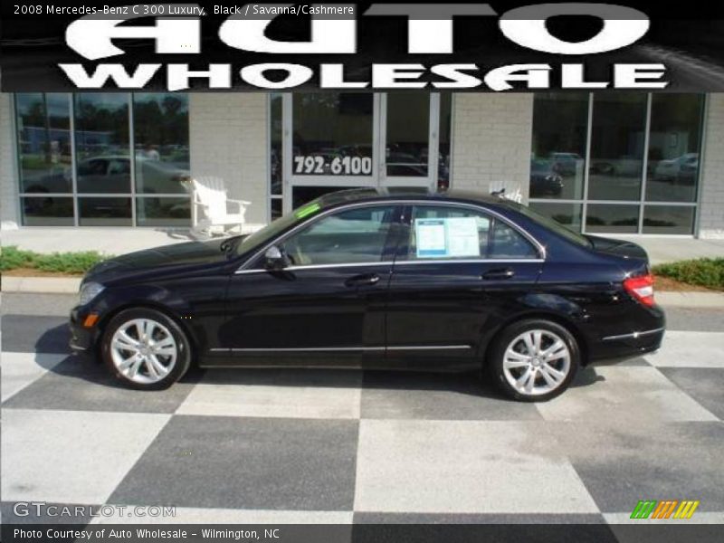 Black / Savanna/Cashmere 2008 Mercedes-Benz C 300 Luxury