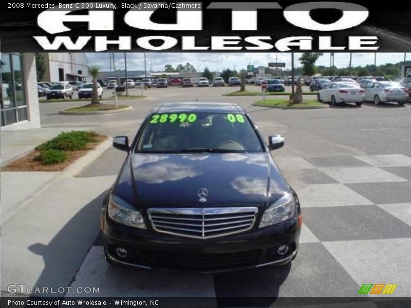 Black / Savanna/Cashmere 2008 Mercedes-Benz C 300 Luxury