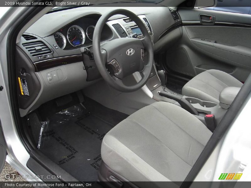 Bright Silver / Gray 2009 Hyundai Sonata GLS