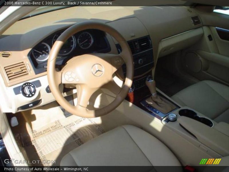 Black / Savanna/Cashmere 2008 Mercedes-Benz C 300 Luxury