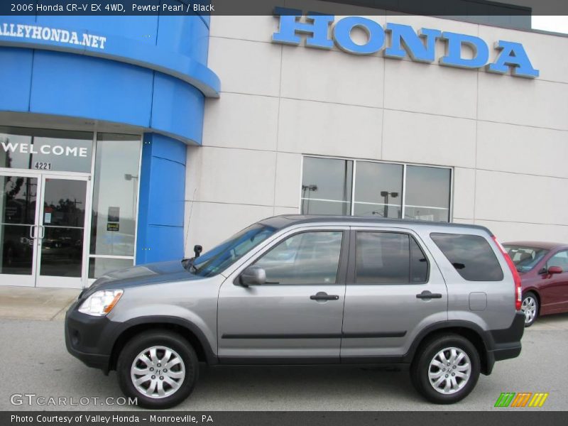 Pewter Pearl / Black 2006 Honda CR-V EX 4WD