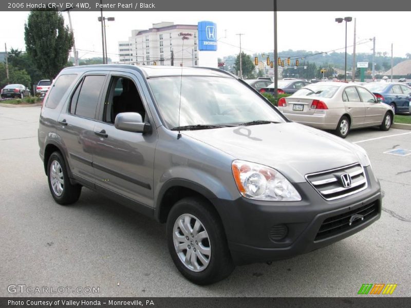 Pewter Pearl / Black 2006 Honda CR-V EX 4WD