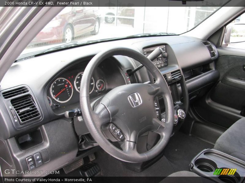 Pewter Pearl / Black 2006 Honda CR-V EX 4WD