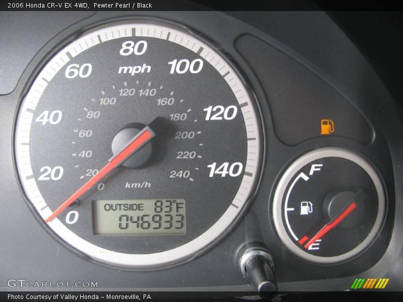 Pewter Pearl / Black 2006 Honda CR-V EX 4WD