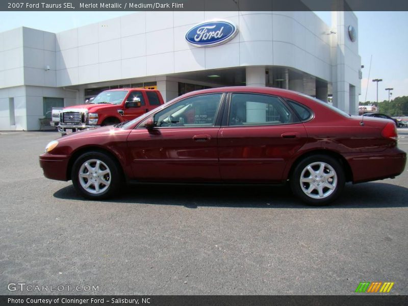 Merlot Metallic / Medium/Dark Flint 2007 Ford Taurus SEL