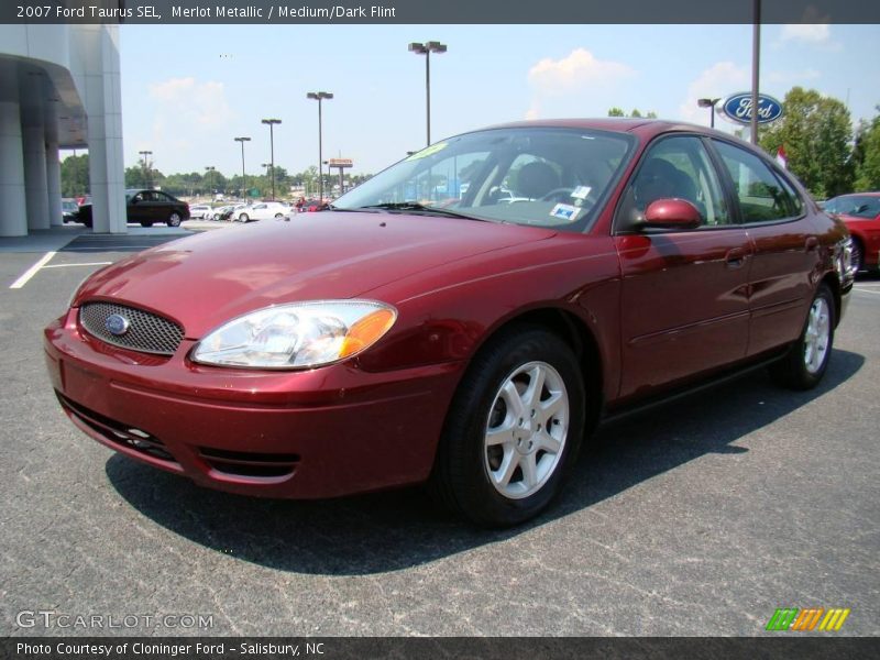 Merlot Metallic / Medium/Dark Flint 2007 Ford Taurus SEL