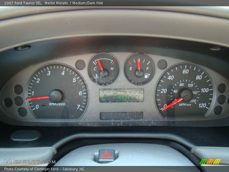 Merlot Metallic / Medium/Dark Flint 2007 Ford Taurus SEL