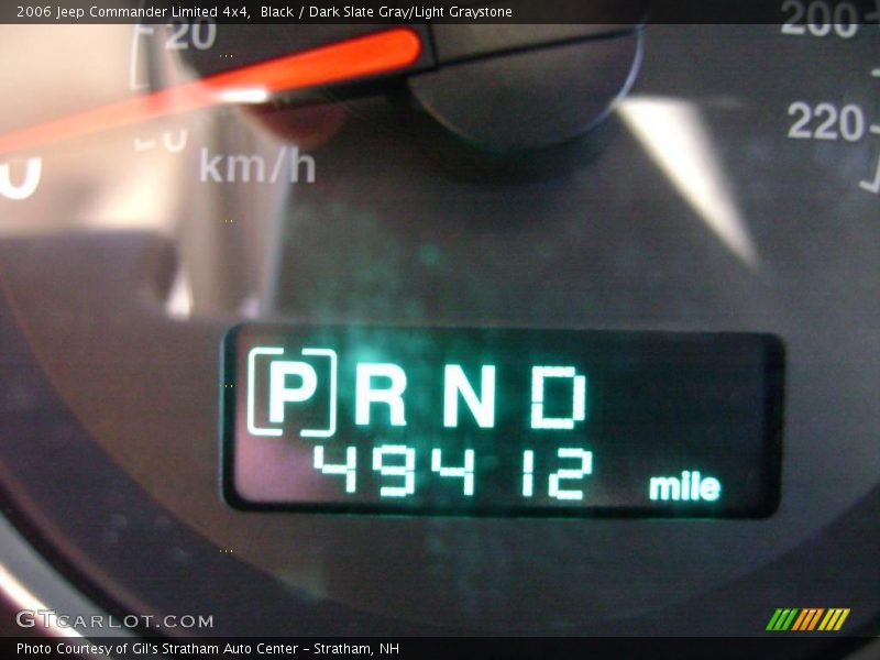 Black / Dark Slate Gray/Light Graystone 2006 Jeep Commander Limited 4x4