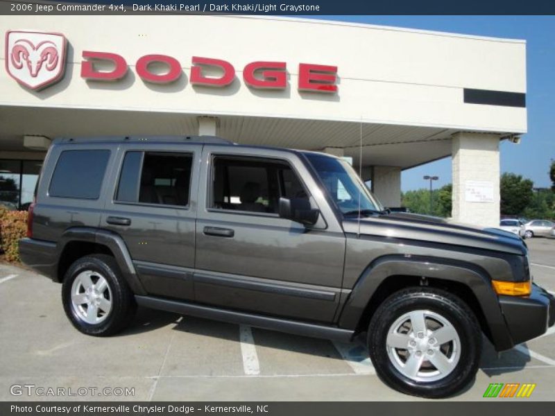 Dark Khaki Pearl / Dark Khaki/Light Graystone 2006 Jeep Commander 4x4