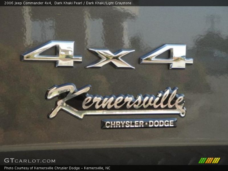 Dark Khaki Pearl / Dark Khaki/Light Graystone 2006 Jeep Commander 4x4