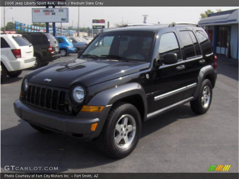Black / Medium Slate Gray 2006 Jeep Liberty Sport 4x4