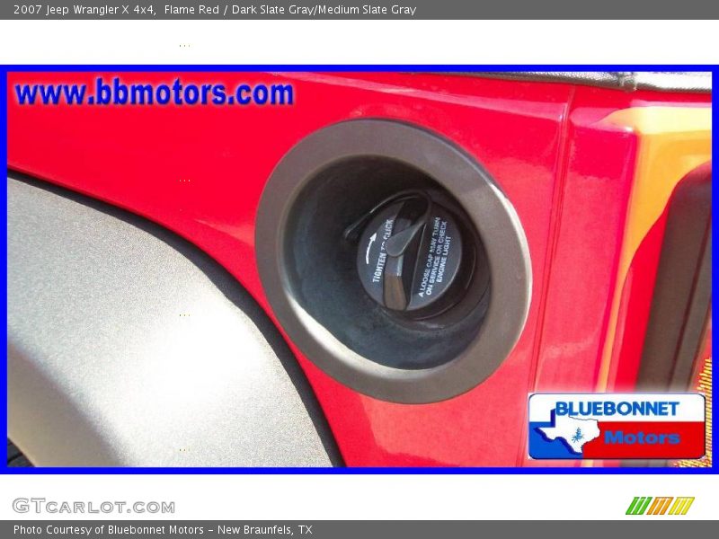 Flame Red / Dark Slate Gray/Medium Slate Gray 2007 Jeep Wrangler X 4x4