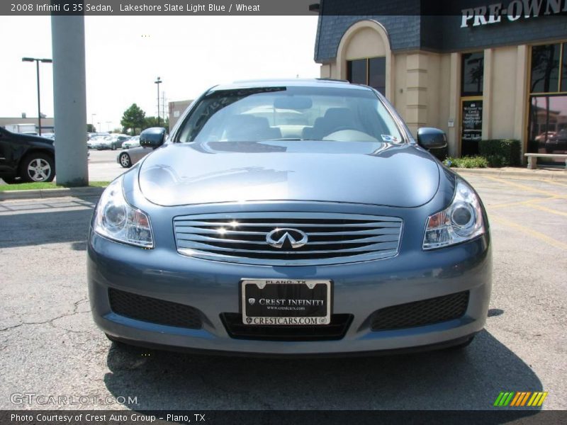 Lakeshore Slate Light Blue / Wheat 2008 Infiniti G 35 Sedan