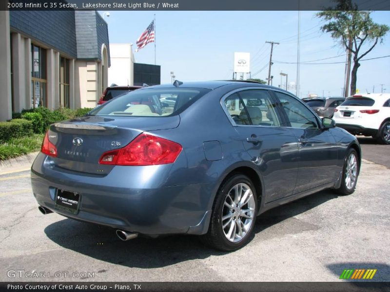 Lakeshore Slate Light Blue / Wheat 2008 Infiniti G 35 Sedan