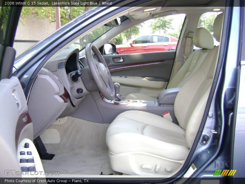 Lakeshore Slate Light Blue / Wheat 2008 Infiniti G 35 Sedan