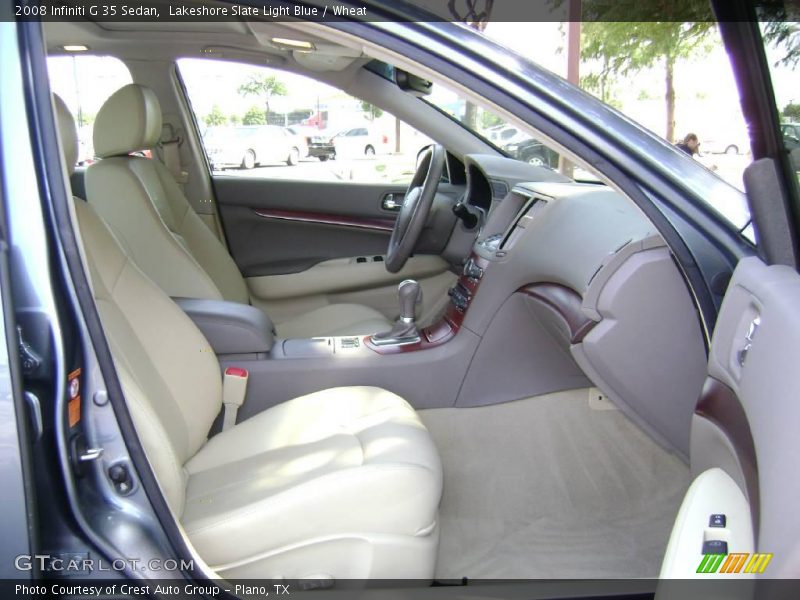 Lakeshore Slate Light Blue / Wheat 2008 Infiniti G 35 Sedan