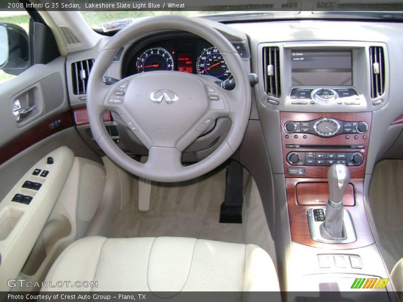 Lakeshore Slate Light Blue / Wheat 2008 Infiniti G 35 Sedan