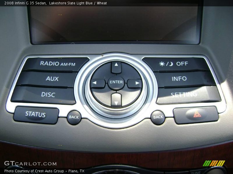 Lakeshore Slate Light Blue / Wheat 2008 Infiniti G 35 Sedan