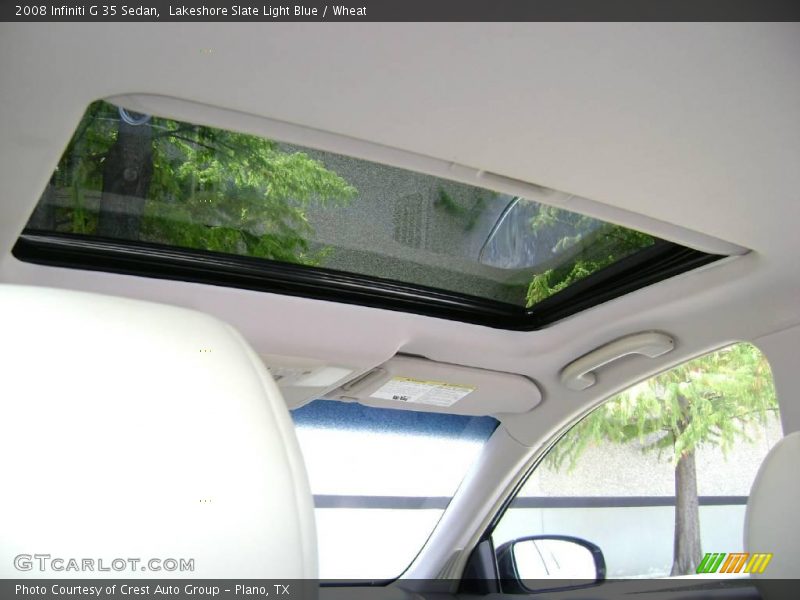 Lakeshore Slate Light Blue / Wheat 2008 Infiniti G 35 Sedan