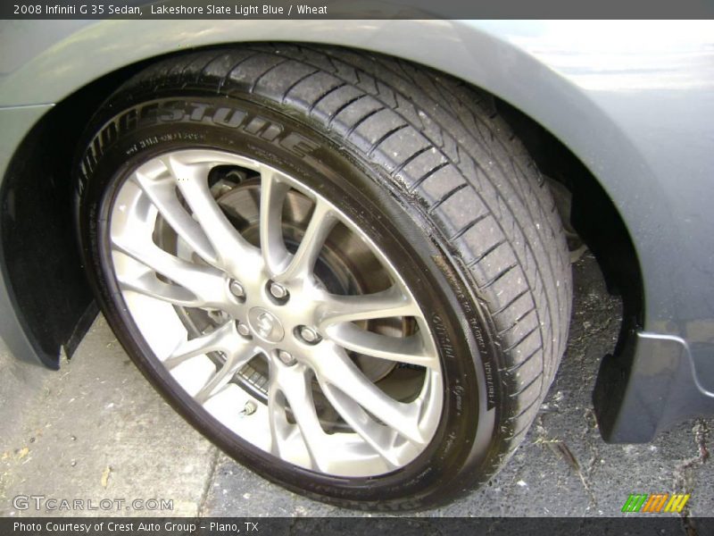 Lakeshore Slate Light Blue / Wheat 2008 Infiniti G 35 Sedan