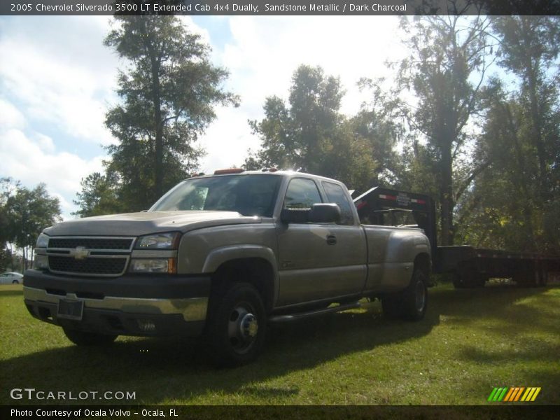 Sandstone Metallic / Dark Charcoal 2005 Chevrolet Silverado 3500 LT Extended Cab 4x4 Dually