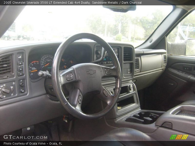 Sandstone Metallic / Dark Charcoal 2005 Chevrolet Silverado 3500 LT Extended Cab 4x4 Dually