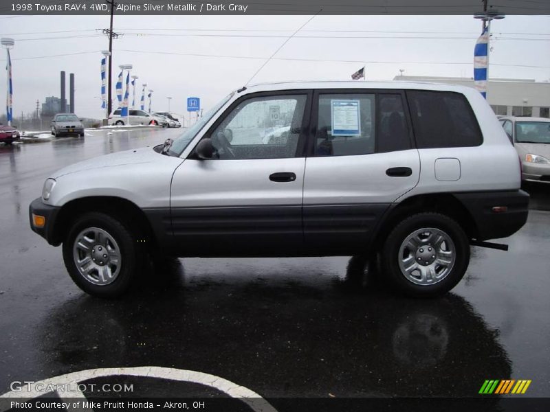 Alpine Silver Metallic / Dark Gray 1998 Toyota RAV4 4WD